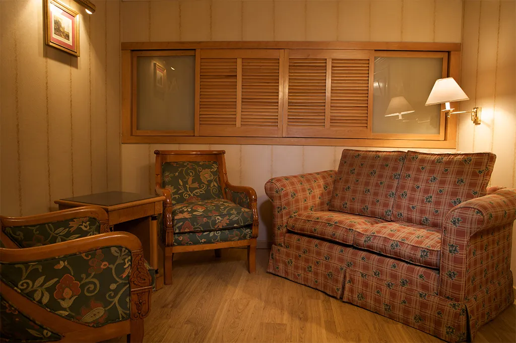 Cabin aboard the Champolion I Nile cruise
